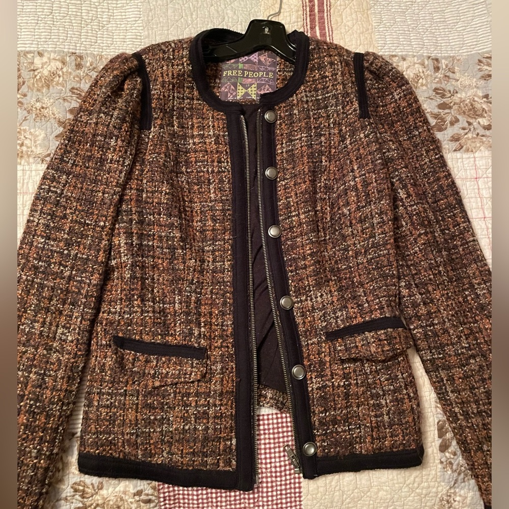 Free people tweed jacket